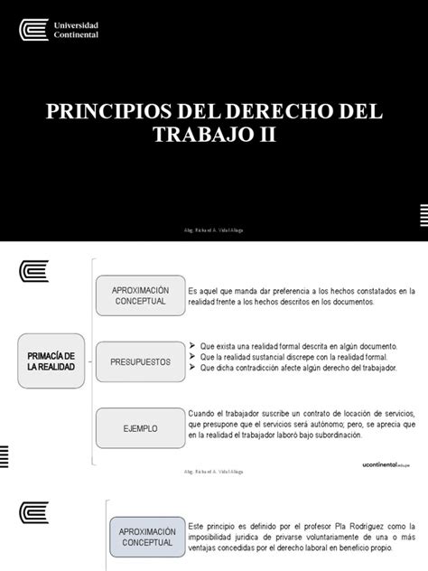 Semana 4 Principios Del Derecho Del Trabajo Ii Pdf Derecho