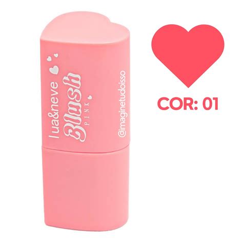 Blush Stick Pink Cor 01 Lua Neve Imagine Tudo Isso