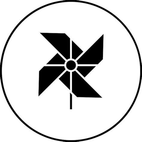 Premium Vector Pinwheel Icon