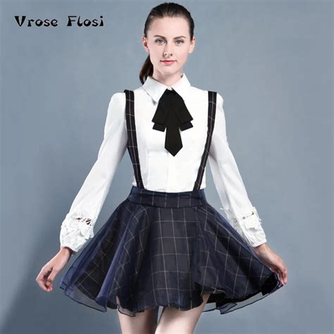 2017 New A Line Skirt England Plaid School Skirt New Winter Girls