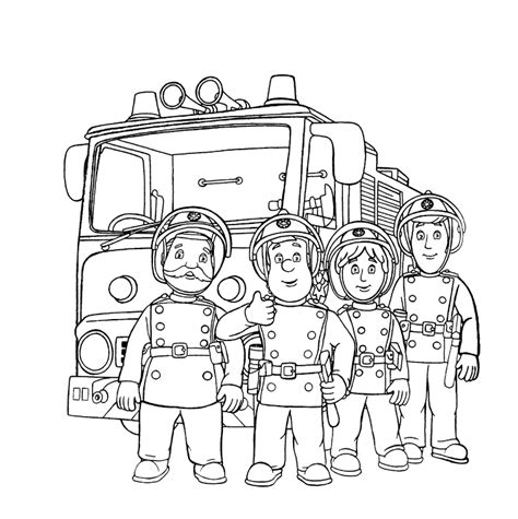 fireman sam coloring pages printable fireman sam ready for download