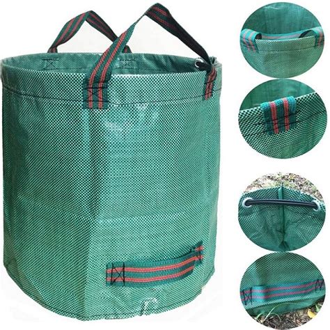 Supply Garden Refuse Lawn Leaf Collector Waste Bag Weed Carry Bag ...