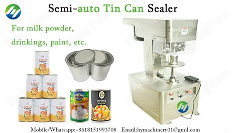 Kg Tin Can Sealing Machine Automatic Metal Container Sealer Youtube