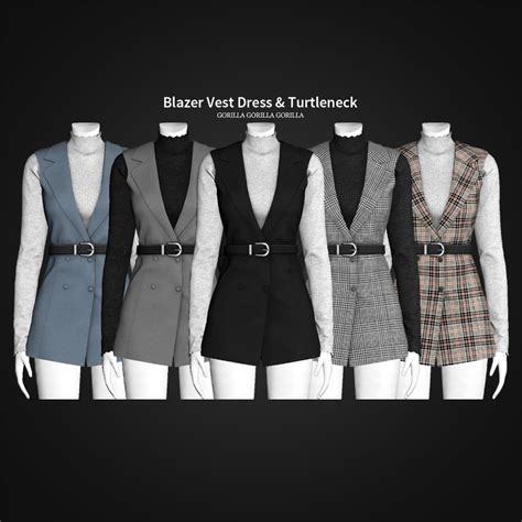 Sims Mods Clothes Sims Clothing Sims Cas Sims Blazer Vest