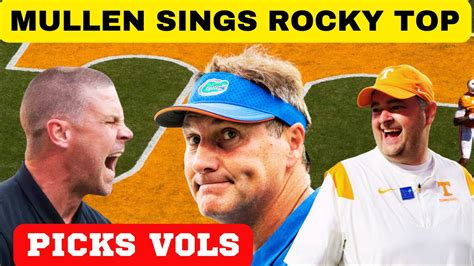 MULLEN SINGS ROCKY TOP TENNESSEE FOOTBALL TENNESSEE VOLUNTEERS