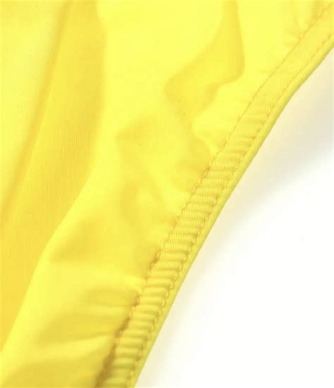 Men S Sexy Yellow Size M Thin Sheer Unlined Bikini Swim Brief Swimsuit Ebay