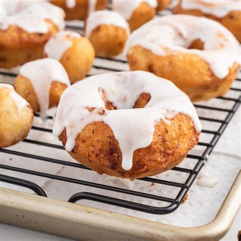 Cinnamon Roll Donuts Pass The Dessert