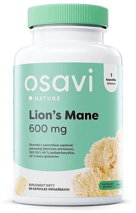 Osavi Lions Mane Mg Supliment Alimentar Cu Extract De Ciuperci