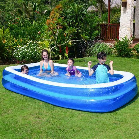 Large Kids Inflatable Blow Up Outdoor Swimming Pool Zincera