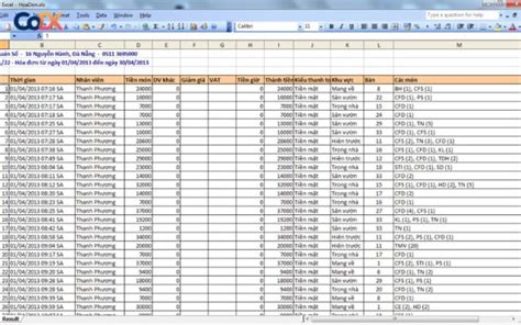 B Ng T Nh Doanh Thu Chi Ph L I Nhu N B Ng Excel M I Nh T