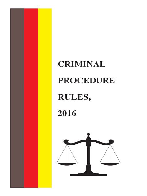 Criminal Procedure Rules 2016 | Bail | Criminal Procedure In South Africa