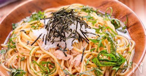 【ツナと大葉の和風パスタ】ワンパンで旨みたっぷり♪ レシピサイトnadia