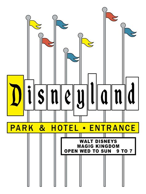 Disneyland erected its famous sign in 1958 America Sings, N America ...