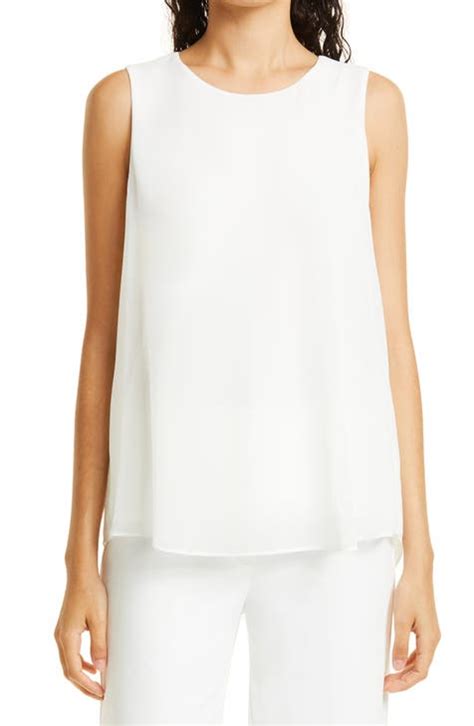 White Sleeveless Blouses Nordstrom