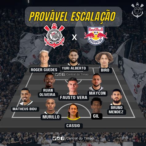 Corinthians x Red Bull Bragantino onde assistir escalação e arbitragem