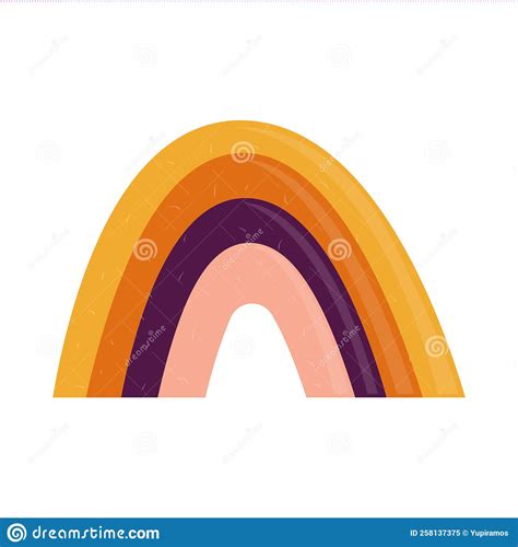 Icono Arco Iris Aislado Ilustración Del Vector Ilustración De