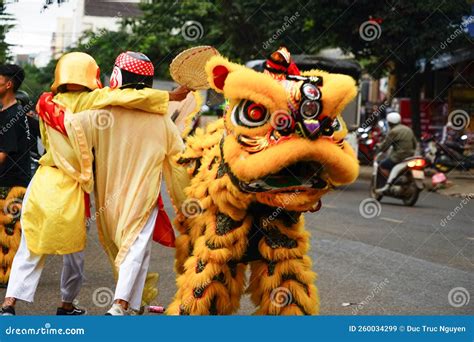 Dragon Dance on the Street in Mid Autumn Festival. Editorial Stock ...