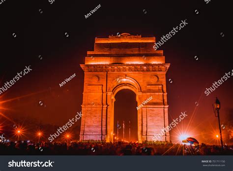 india gate night  delhi india stock photo  shutterstock