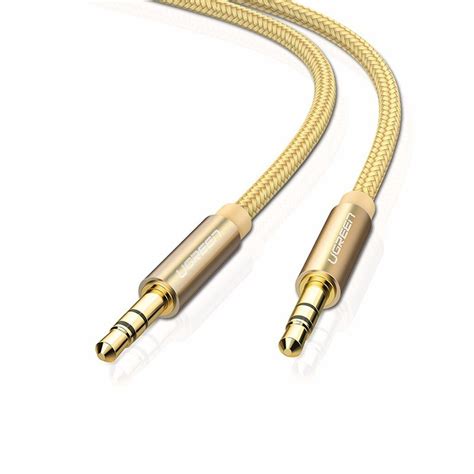 Ugreen 3.5mm Male To Male Audio Cable - GOLD (AV112) | Shopee Thailand