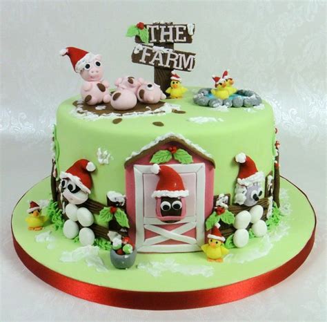 Christmas Farmyard Cake Fancycakesbylinda Co Uk Facebook