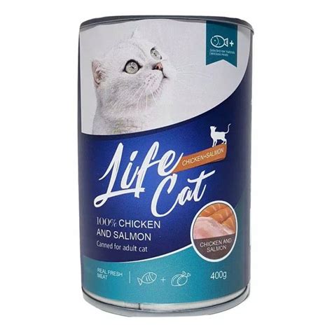 Jual Life Cat Can Adult Chicken Salmon 400 Gr Makanan Kucing Di Lapak