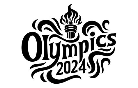 Olympic games paris 2024 logo official symbol Vector Image