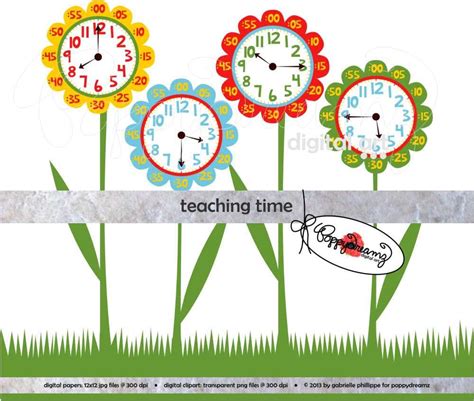 Teaching Time Clipart: Digital Clip Art Pack 300 dpi School