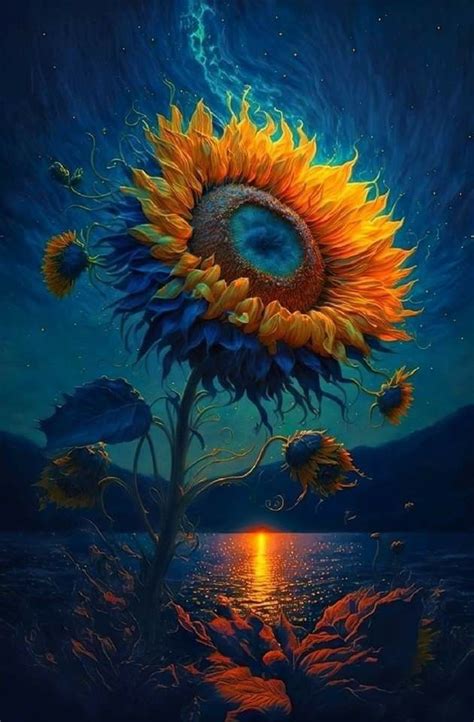 Pin by Rebecca Cox on Ðîƒƒ3Я3 Sunflower art Sunflower