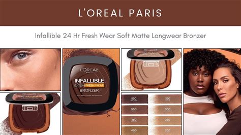 L OREAL PARIS Infallible Fresh Wear Soft Matte Longwear Bronzer YouTube