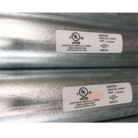 Ul Lilsted Emt Pipe Galvanized Steel Electrical Metallic Landee