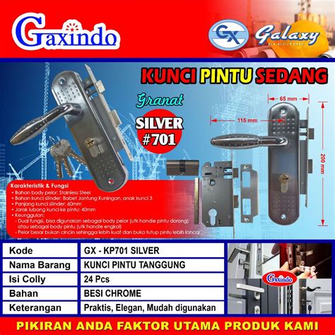 Jual SALE Gagang Kunci Pintu Handle Pintu Komplit Ukuran Tanggung