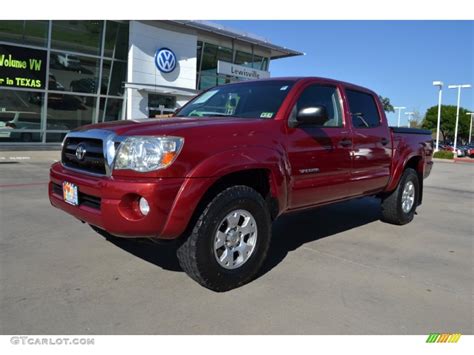 Impulse Red Pearl Toyota Tacoma V Prerunner Trd Double Cab