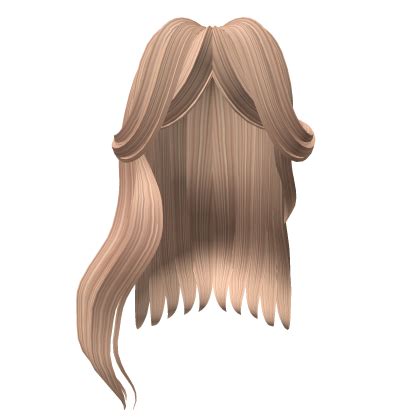 Luscious Blonde Long Hair W Curtain Bangs Roblox
