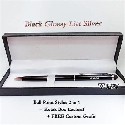 Jual Pulpen Stylus Free Cetak Nama Dan Kotak Box Exclusif Pen Stylus