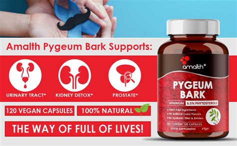 Amalth Pygeum Bark Extract Powder 500 Mg Higher Potency 6 5