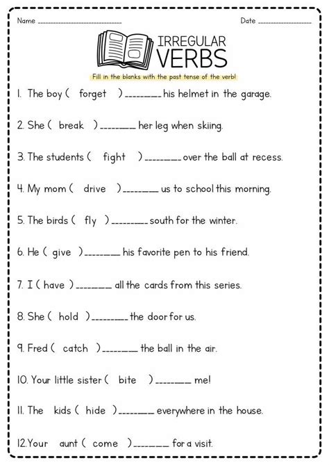 Present Tense Ar Verb Worksheets In 2024 Verb Worksheets Irregular Verbs Irregular Past