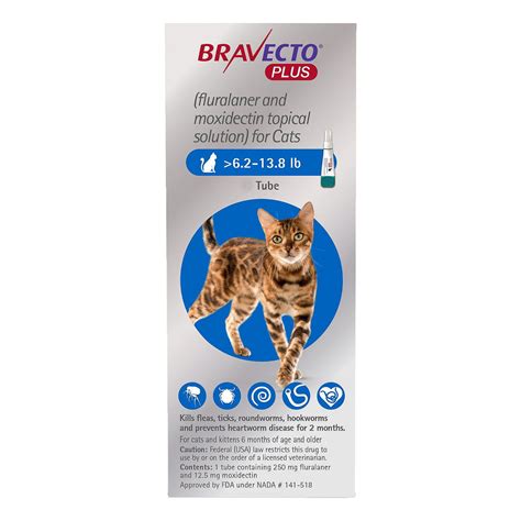 Bravecto Plus All In One Spot On Treatment For Cats