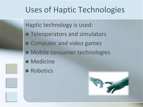 Haptic Technologies Ppt