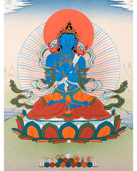 Vajradhara Thangka The Primordial Buddha