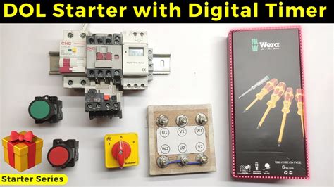 DOL Starter Control Wiring With Selector Switch Auto And Manual With