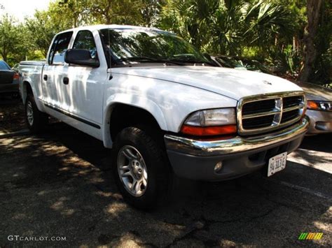 2004 Bright White Dodge Dakota Slt Quad Cab 4x4 36332730 Photo 4 Car Color