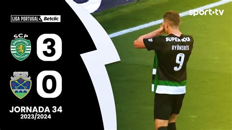 Resumo Sporting 3 0 Chaves Liga Portugal Betclic Sport Tv YouTube