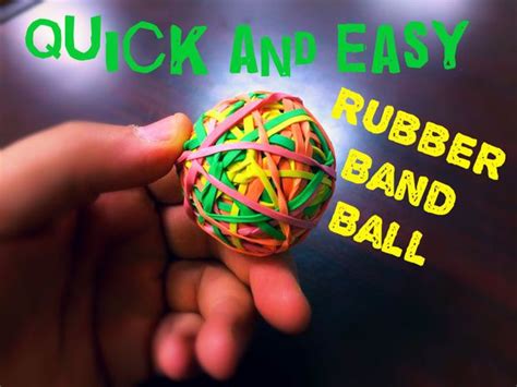 Quick and Easy Rubber Band Ball | Rubber bands, Rubber, Bouncy ball