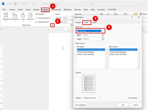 Cara Mengatur Ukuran Kertas Di Microsoft Office Word Lingga Id