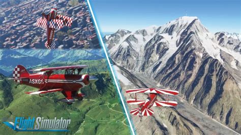 Mont Blanc Microsoft Flight Simulator 2020 Aviat Pitts Special S2S