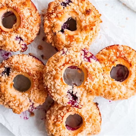 Baked Blueberry Streusel Donuts Nutmeg Nanny