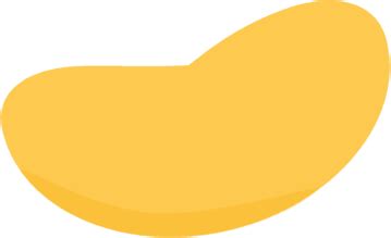 Yellow Jelly Bean Clip Art - Yellow Jelly Bean Image