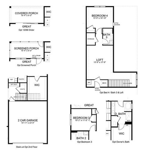 The Clifton Models Floorplans In Frederica De D R Horton