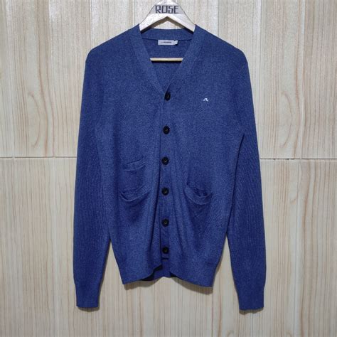 J Lindeberg Cardigan Basic Logo On Carousell