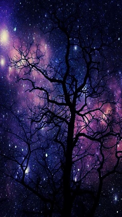 Purple Sky Wallpaper With Stars